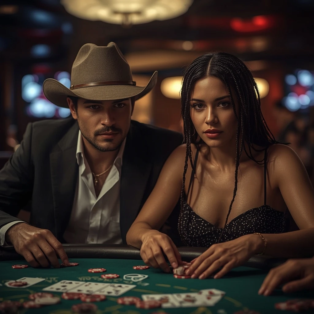 photo de deux joueurs de poker CASINO PINNACLE